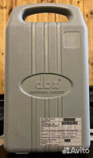 DBX RTA-M измерительный микрофон