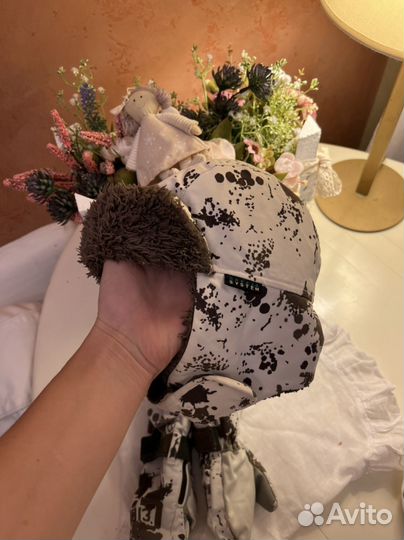 Шапка Ушанка и варежки краги Didriksons за всё