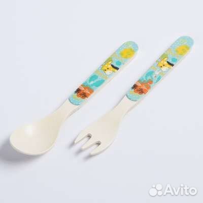 Набор детской бамбуковой посуды «Жирафик»