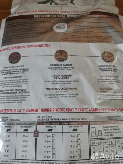 Корм для кошек 2 кг royal canin гастроинтестинал
