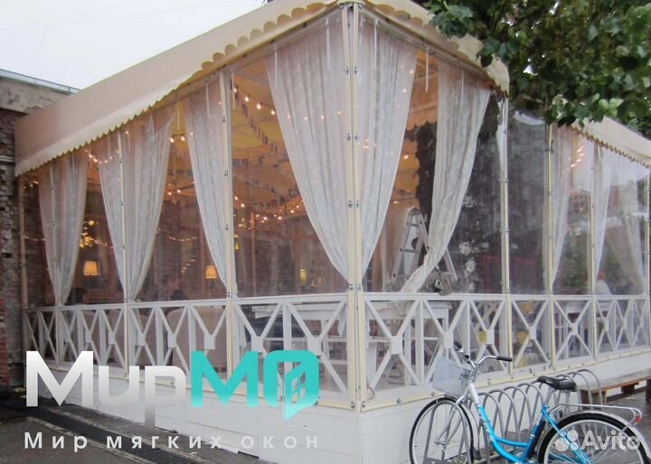 Мягкие окна на беседку