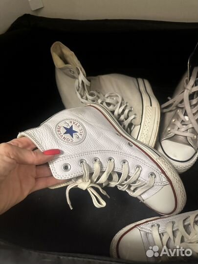 Кеды converse кожаные на танкетке оригинал 38