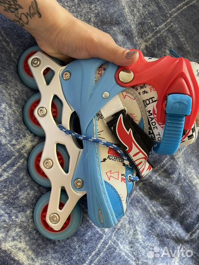 Роликовые коньки детские раздвижные