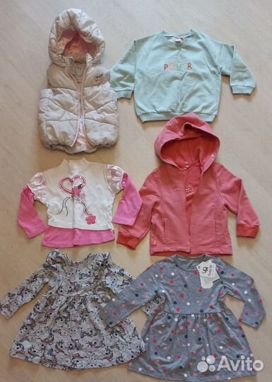 Пакет одежды на девочку 92 р