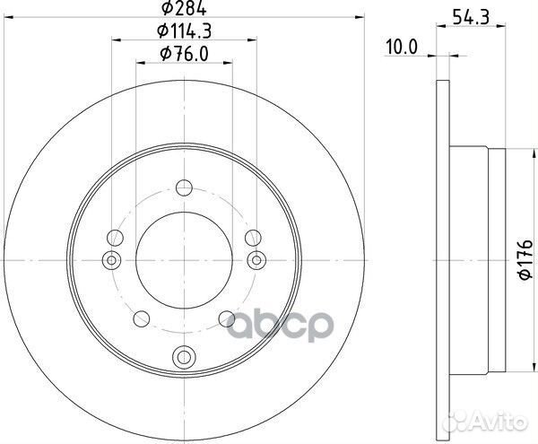 Диск тормозной зад ND6003K nisshinbo