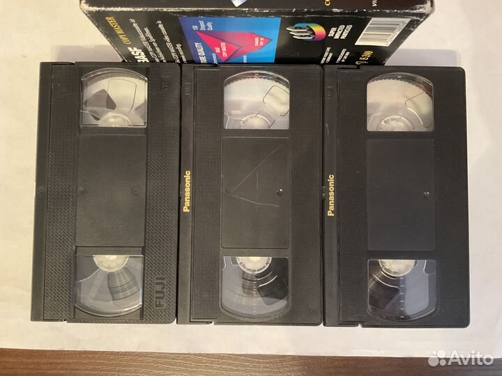 VHS кассеты чистые, в отличном состоянии 3шт