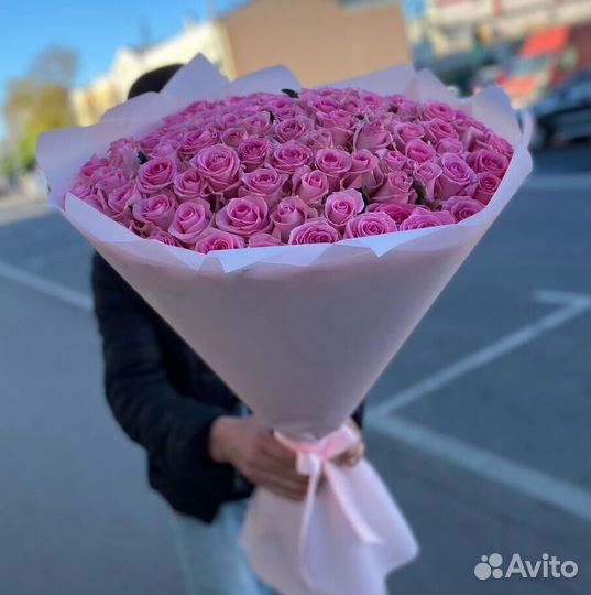 101 роза цветы