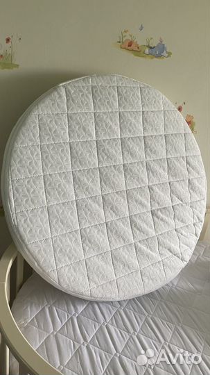 Матрас в круглую кроватку 75 см