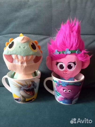 Игрушка в кружке тролль Розочка