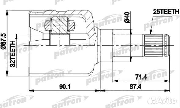 Шрус внутренний Крайслер Додж
