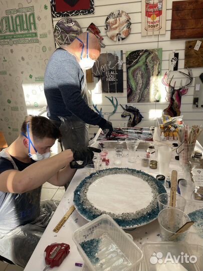 Мастер-класс в технике Resin Art