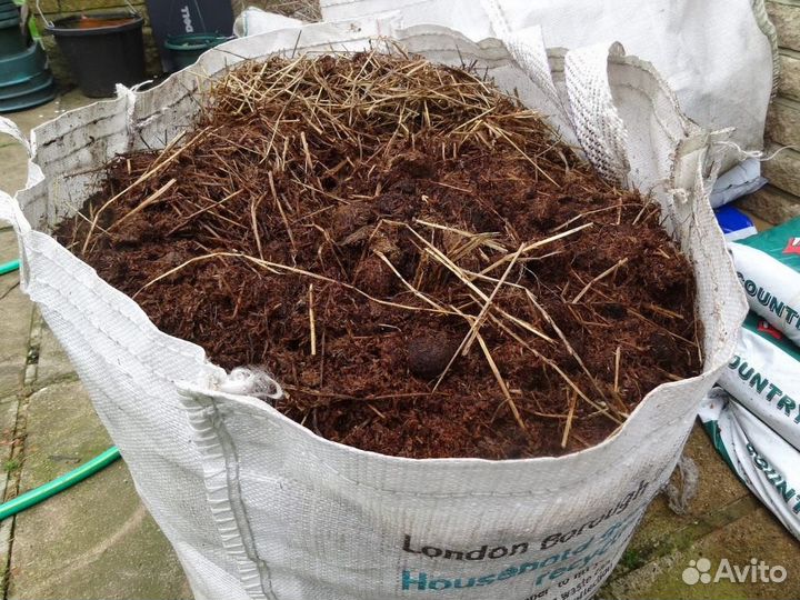 Навоз конский в мешках 50 л