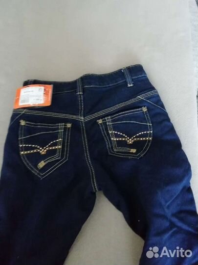 Тёплые джинсы для девочек