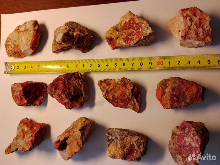 Минерал киноварь, сульфид ртути для коллекции