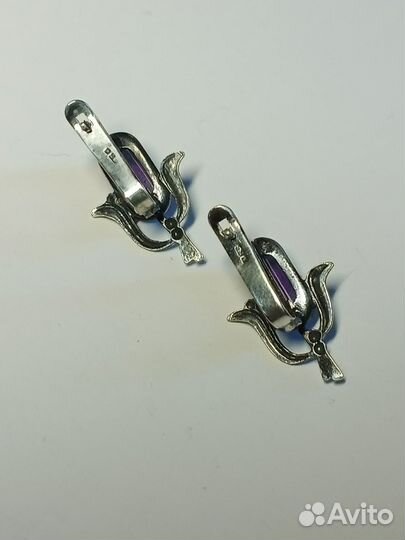 Серьги винтажные, СССР