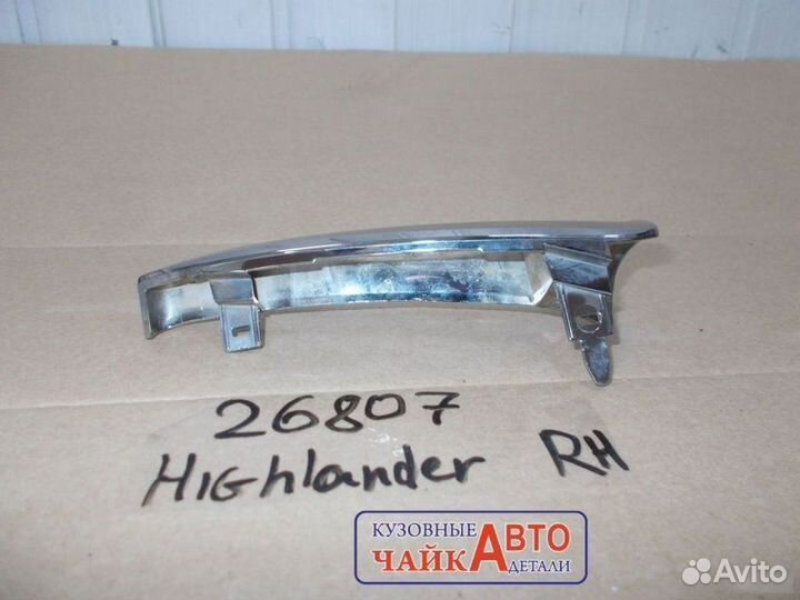 Накладка решетки радиатора правая Toyota