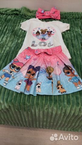 Летний юбочный костюм