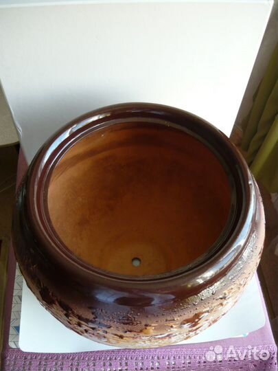 Гончарная керамика Горшок цветочный 12 литров