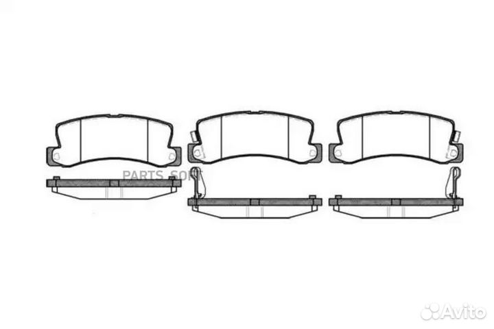 Remsa 021422 214 22 214 14224551D2114M-01 колодки