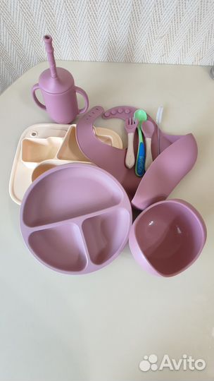 Набор силиконовой посуды для малыша