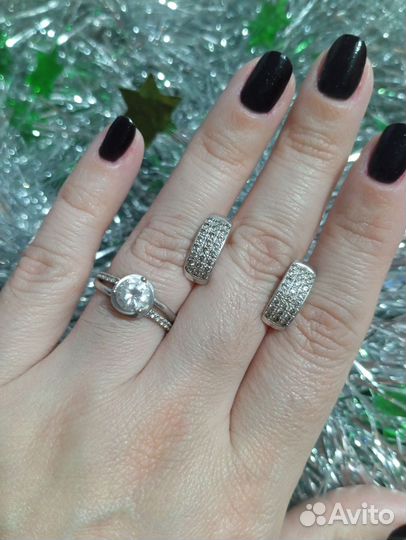 Серьги и кольцо