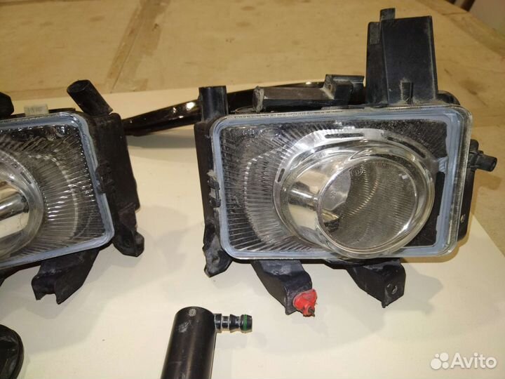 Птф, омыватели фар, реснички на opel astra h