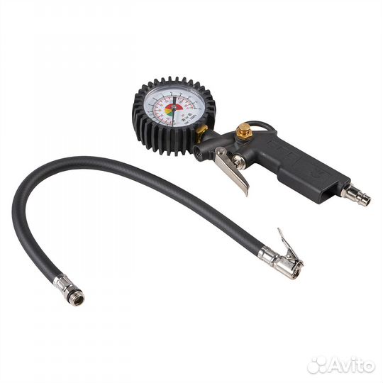 Пистолет для накачки шин с манометром 12 атм