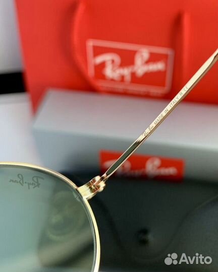Очки ray ban oval черные
