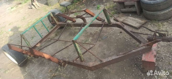 Прицеп легковой бу для перевозки сена в рулонах