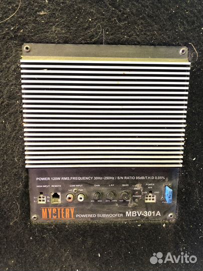 Автомобильный сабвуфер Mystery MBV-301A