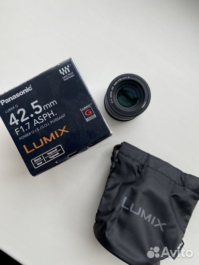 Объектив panasonic lumix 42,5mm, f1.7