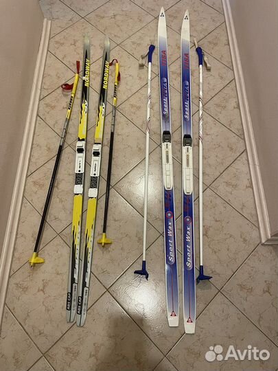 Беговые лыжи классические tisa и Norway и ботинки