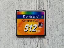Карта памяти Transcend Compact Flash 512 MB 45x