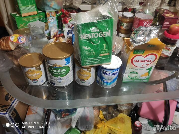 Детская молочная смесь и каши молочные безмолочные