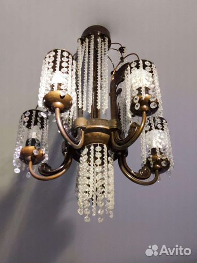 Люстра СССР хрусталь