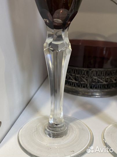 Фужеры марганцевое стекло СССР