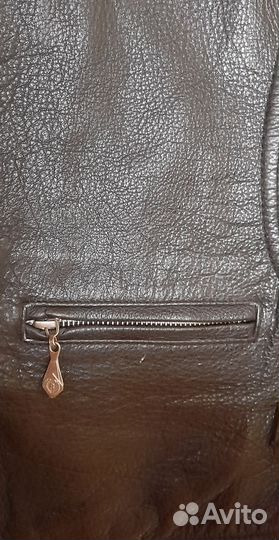 Жилетка кожаная мужская новая 2XL