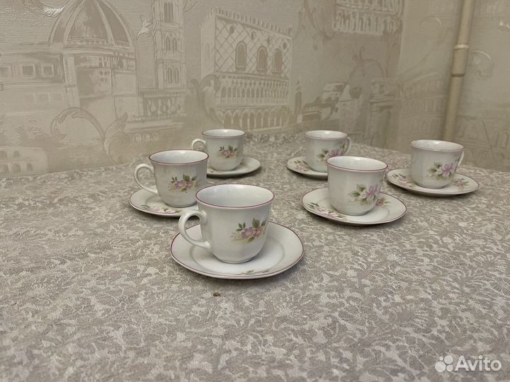 Кофейные чашки с блюдцами СССР