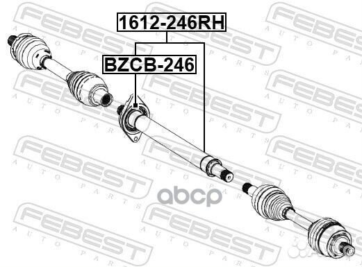 Подшипник приводного вала mercedes benz B/CLA/G