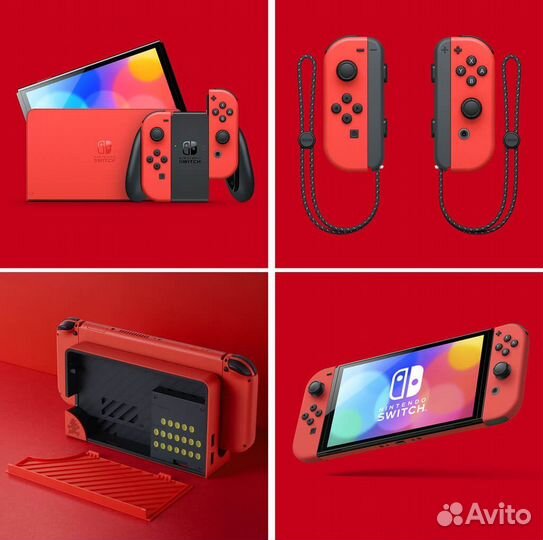 Nintendo switch oled прошита (чип / новая ) Red