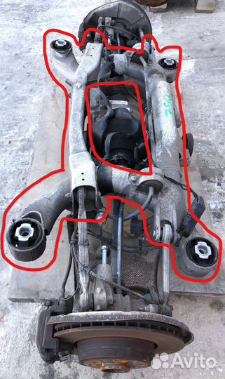 Балка задняя BMW 7-й серии E65