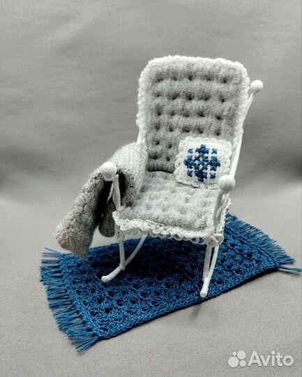 Вязаный медведь ручной работы