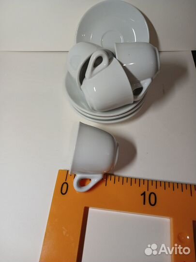 Кофейный фарфоровый сервиз 4-х перс