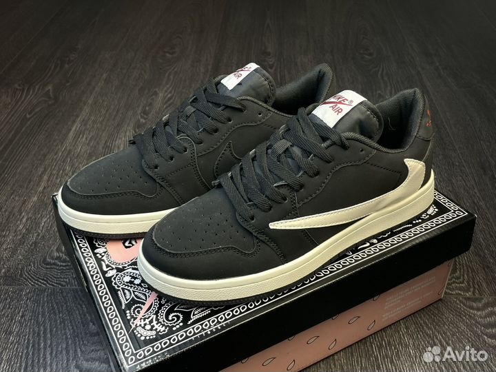 Кроссовки nike air jordan 1 low travis scott