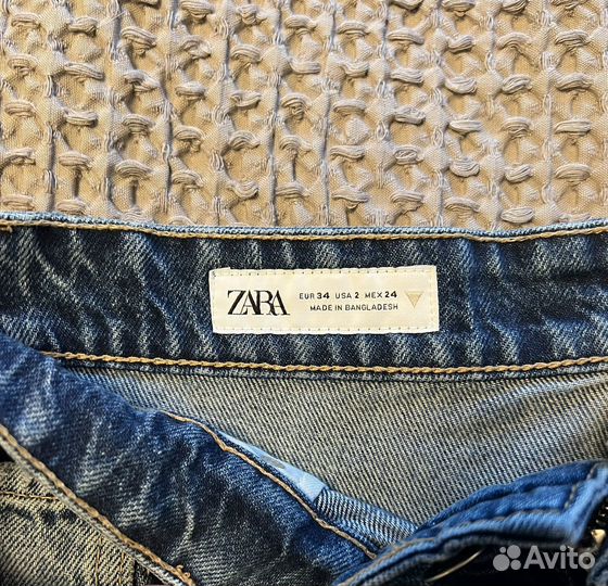 Джинсовые шорты zara 34 новые