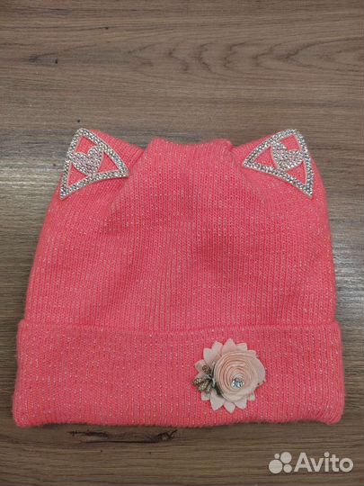 Шапка демисезонная для девочки 52 54