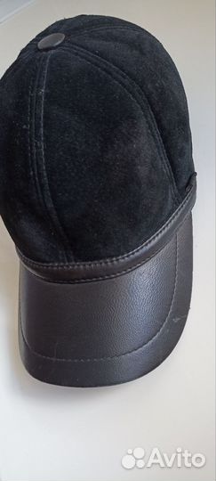 Кепка мужская натуральная кожа