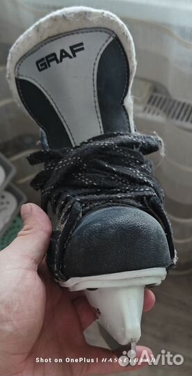 Коньки хоккейные graf 33 размер