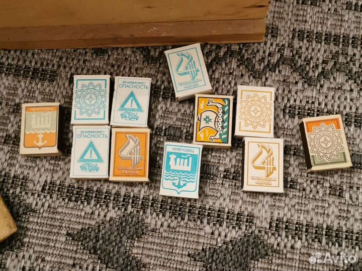 Спички СССР в деревянном коробке