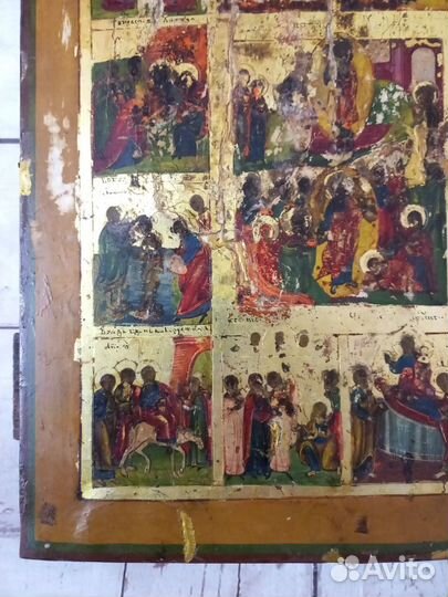 Икона Старинная Праздники